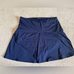 Lands' End Deep Navy Blue Swim Skirt
